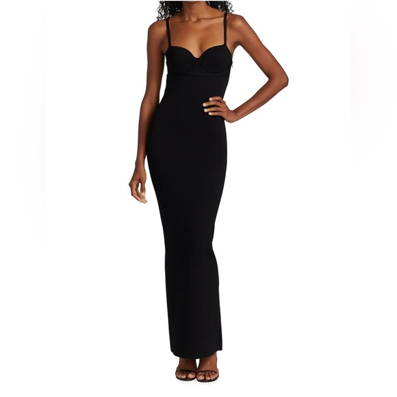 Brandon Maxwell Black Bustier Dress XS - Picture 3 of 12